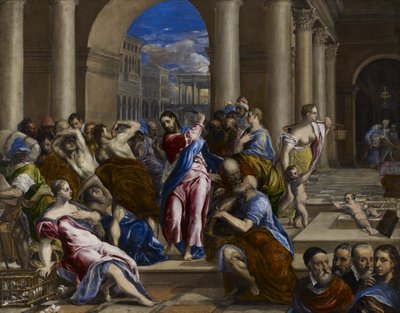 Christ chassant les marchands du Temple - El Greco